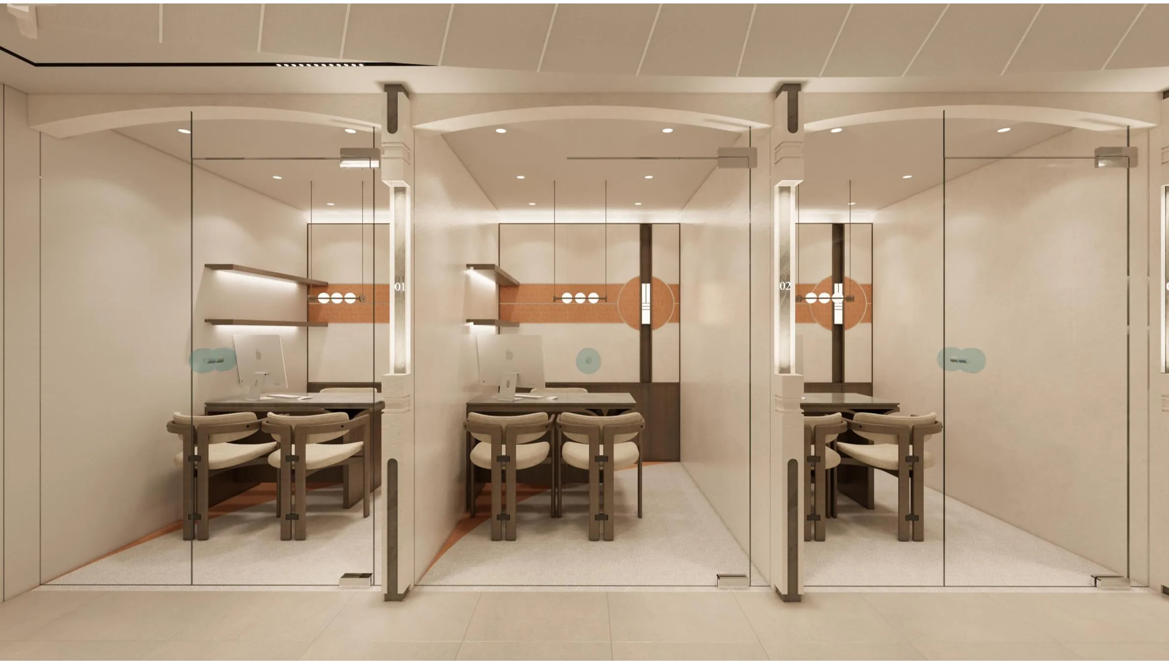 An enclosed consultation room at Kind Global Clinic Myeongdong, where skin assessment happens before any treatment is agreed.